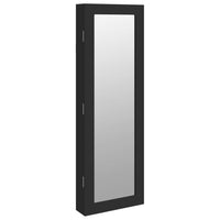 Thumbnail for Schmuckschrank mit Spiegel Wandmontage Schwarz 30x8,5x90 cm
