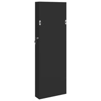 Thumbnail for Schmuckschrank mit Spiegel Wandmontage Schwarz 30x8,5x90 cm