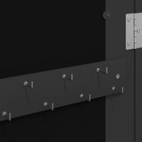 Thumbnail for Schmuckschrank mit Spiegel Wandmontage Schwarz 30x8,5x90 cm