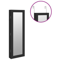 Thumbnail for Schmuckschrank mit Spiegel Wandmontage Schwarz 30x8,5x90 cm