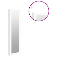Thumbnail for Schmuckschrank mit Spiegel Wandmontage Weiß 30x8,5x106 cm