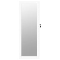 Thumbnail for Schmuckschrank mit Spiegel Wandmontage Weiß 37,5x10x106 cm