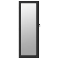 Thumbnail for Schmuckschrank mit Spiegel Wandmontage Schwarz 37,5x10x106 cm