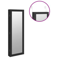 Thumbnail for Schmuckschrank mit Spiegel Wandmontage Schwarz 37,5x10x106 cm