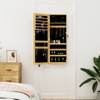 Thumbnail for Schmuckschrank mit Spiegel Wandmontage 37,5x10x106 cm