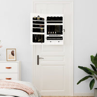 Thumbnail for Schmuckschrank mit Spiegel Wandmontage Weiß 37,5x10x67 cm
