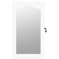 Thumbnail for Schmuckschrank mit Spiegel Wandmontage Weiß 37,5x10x67 cm
