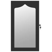 Thumbnail for Schmuckschrank mit Spiegel Wandmontage Schwarz 37,5x10x67 cm