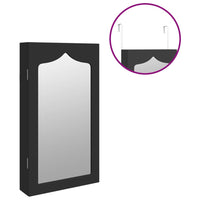 Thumbnail for Schmuckschrank mit Spiegel Wandmontage Schwarz 37,5x10x67 cm