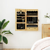 Thumbnail for Schmuckschrank mit Spiegel Wandmontage 37,5x10x67 cm