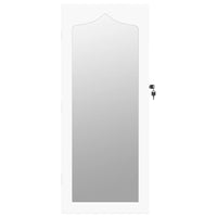 Thumbnail for Schmuckschrank mit Spiegel Wandmontage Weiß 37,5x10x90 cm