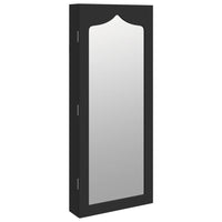 Thumbnail for Schmuckschrank mit Spiegel Wandmontage Schwarz 37,5x10x90 cm