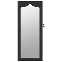 Thumbnail for Schmuckschrank mit Spiegel Wandmontage Schwarz 37,5x10x90 cm