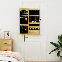 Thumbnail for Schmuckschrank mit Spiegel Wandmontage 37,5x10x90 cm