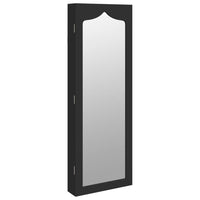 Thumbnail for Schmuckschrank mit Spiegel Wandmontage Schwarz 37,5x10x106 cm