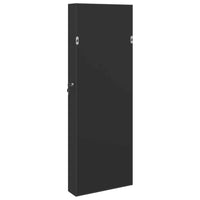 Thumbnail for Schmuckschrank mit Spiegel Wandmontage Schwarz 37,5x10x106 cm