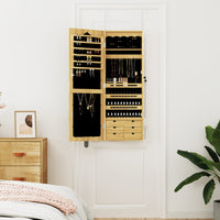 Thumbnail for Schmuckschrank mit Spiegel Wandmontage 37,5x10x106 cm