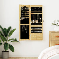 Thumbnail for Schmuckschrank mit Spiegel Wandmontage 37,5x10x106 cm