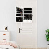 Thumbnail for Spiegel-Schmuckschrank mit LED-Beleuchtung Wandmontage Weiß