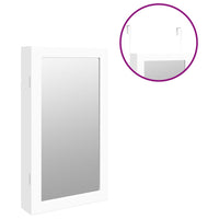 Thumbnail for Spiegel-Schmuckschrank mit LED-Beleuchtung Wandmontage Weiß