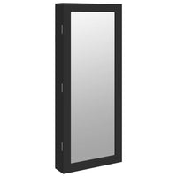 Thumbnail for Spiegel-Schmuckschrank mit LED-Beleuchtung Wandmontage Schwarz