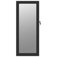 Thumbnail for Spiegel-Schmuckschrank mit LED-Beleuchtung Wandmontage Schwarz