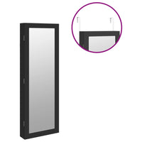 Thumbnail for Spiegel-Schmuckschrank mit LED-Beleuchtung Wandmontage Schwarz
