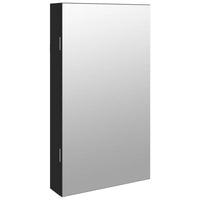 Thumbnail for Spiegel-Schmuckschrank mit LED-Beleuchtung Wandmontage Schwarz