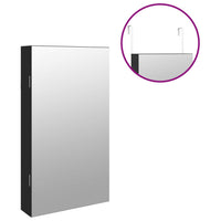 Thumbnail for Spiegel-Schmuckschrank mit LED-Beleuchtung Wandmontage Schwarz