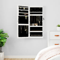 Thumbnail for Spiegel-Schmuckschrank mit LED-Beleuchtung Wandmontage Weiß