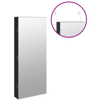 Thumbnail for Spiegel-Schmuckschrank mit LED-Beleuchtung Wandmontage Schwarz