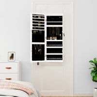 Thumbnail for Spiegel-Schmuckschrank mit LED-Beleuchtung Wandmontage Weiß