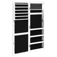 Thumbnail for Spiegel-Schmuckschrank mit LED-Beleuchtung Wandmontage Weiß