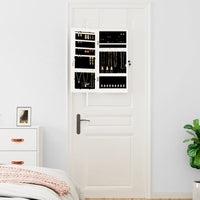 Thumbnail for Spiegel-Schmuckschrank mit LED-Beleuchtung Wandmontage Weiß