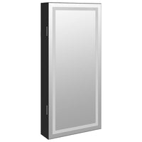 Thumbnail for Spiegel-Schmuckschrank mit LED-Beleuchtung Wandmontage Schwarz