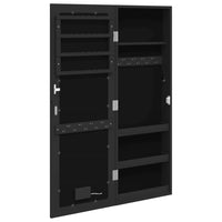 Thumbnail for Spiegel-Schmuckschrank mit LED-Beleuchtung Wandmontage Schwarz