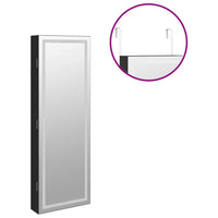Thumbnail for Spiegel-Schmuckschrank mit LED-Beleuchtung Wandmontage Schwarz