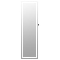 Thumbnail for Spiegel-Schmuckschrank mit LED-Beleuchtung Wandmontage Weiß