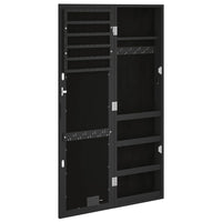Thumbnail for Spiegel-Schmuckschrank mit LED-Beleuchtung Wandmontage Schwarz