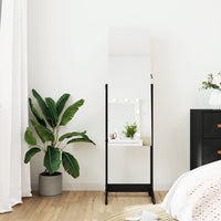 Thumbnail for Spiegel-Schmuckschrank Freistehend Schwarz 42x38x152 cm