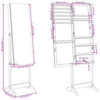 Thumbnail for Spiegel-Schmuckschrank Freistehend 42x38x152 cm