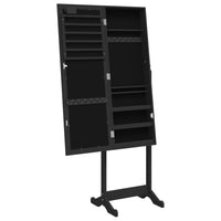 Thumbnail for Schmuckschrank mit Spiegel &LED-Beleuchtung Freistehend Schwarz