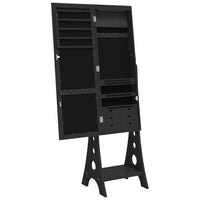 Thumbnail for Schmuckschrank mit Spiegel &LED-Beleuchtung Freistehend Schwarz