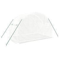 Thumbnail for Gewächshaus mit Stahlrahmen Weiß 6 m² 3x2x2 m