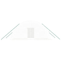 Thumbnail for Gewächshaus mit Stahlrahmen Weiß 12 m² 6x2x2,85 m