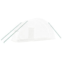 Thumbnail for Gewächshaus mit Stahlrahmen Weiß 12 m² 6x2x2,85 m