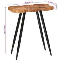 Thumbnail for Baumstamm-Bartisch 90x54x105 cm Massivholz Akazie