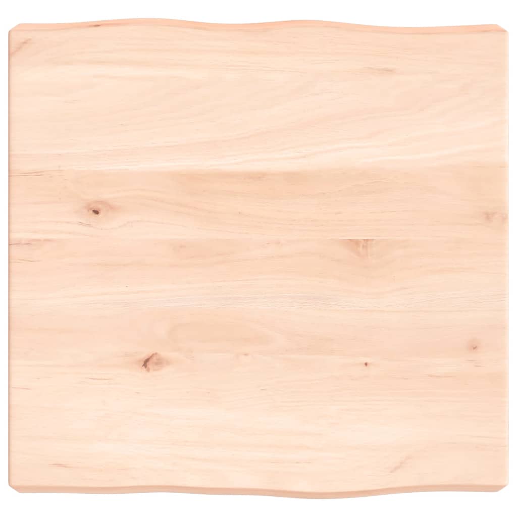 Schreibtischplatte 40x40x6 cm Massivholz Eiche Unbehandelt