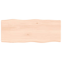 Thumbnail for Schreibtischplatte 100x40x4 cm Massivholz Eiche Unbehandelt