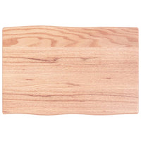 Thumbnail for Schreibtischplatte Hellbraun 60x40x2 cm Massivholz Eiche